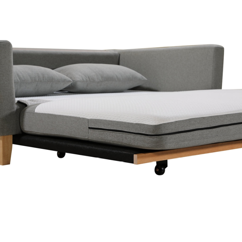 P&F ZennHome 2 Seater Pull-out Sofa bed Grey celadon