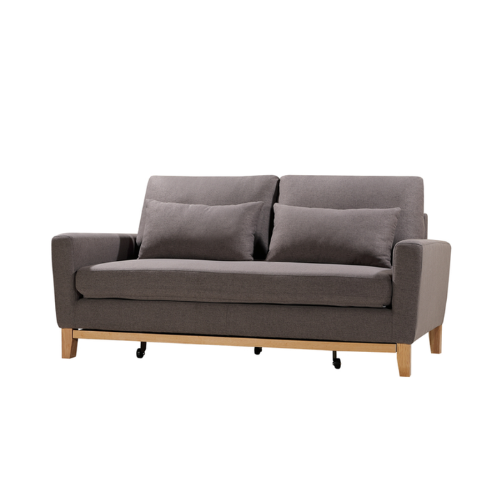 P&F ZennHome 2 Seater Pull-out Sofa bed Grey taupe