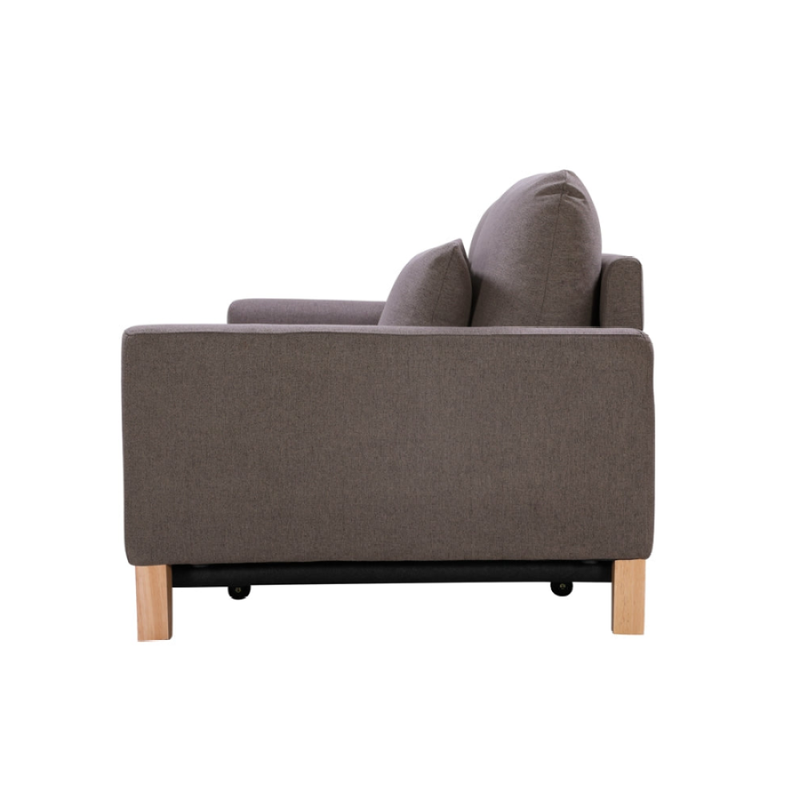 P&F ZennHome 2 Seater Pull-out Sofa bed Grey taupe