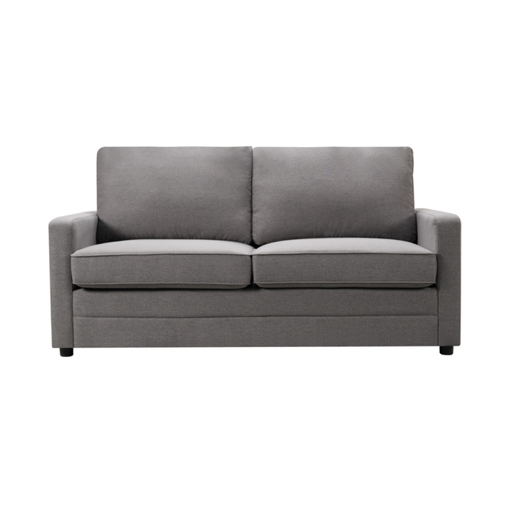 P&F ZennHome 2 Seater Sofa bed with Separate Foam Mattress- Dark grey