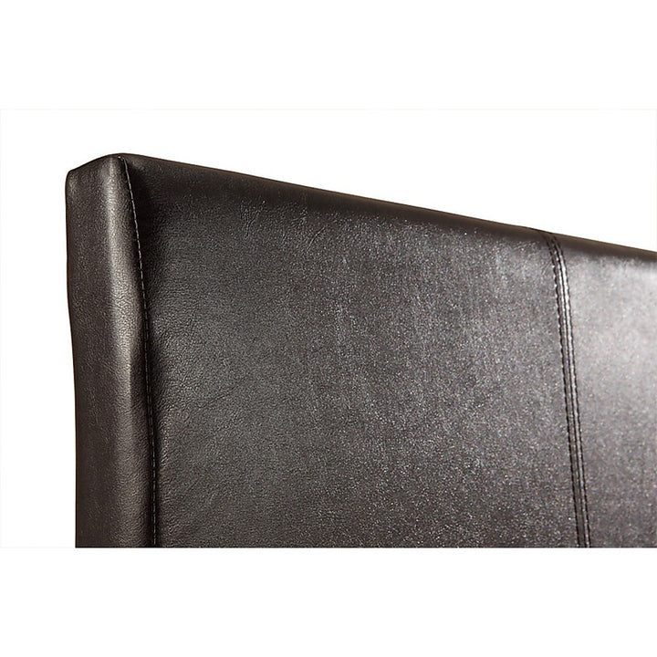 P&F BohoNest Double PU Leather Bed Frame Brown