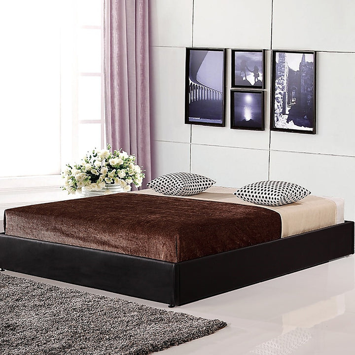 P&F PU Leather Double Bed Ensemble Frame