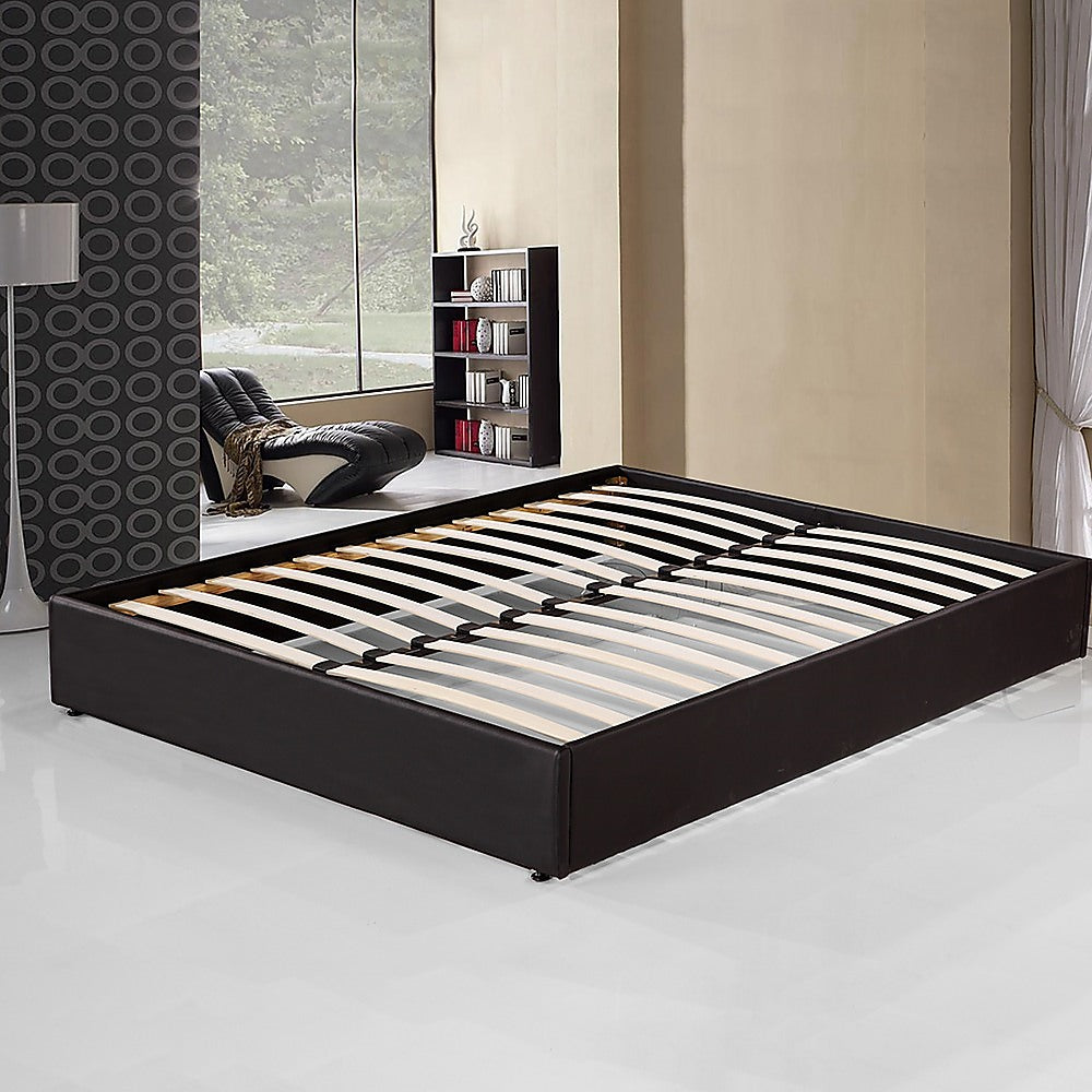 P&F PU Leather Double Bed Ensemble Frame