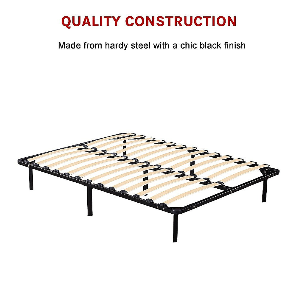 P&F Double Metal Bed Frame - Bedroom Furniture