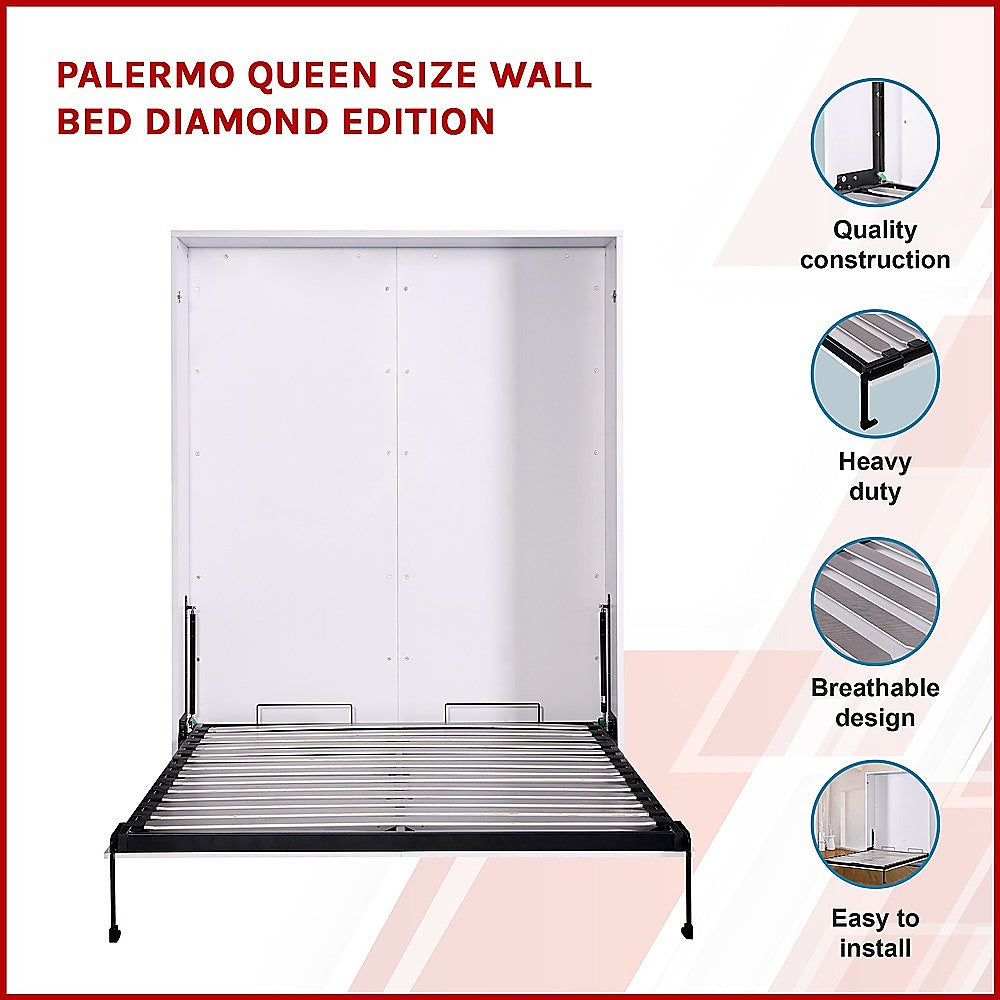 P&F Palermo Queen Size Wall Bed Diamond Edition