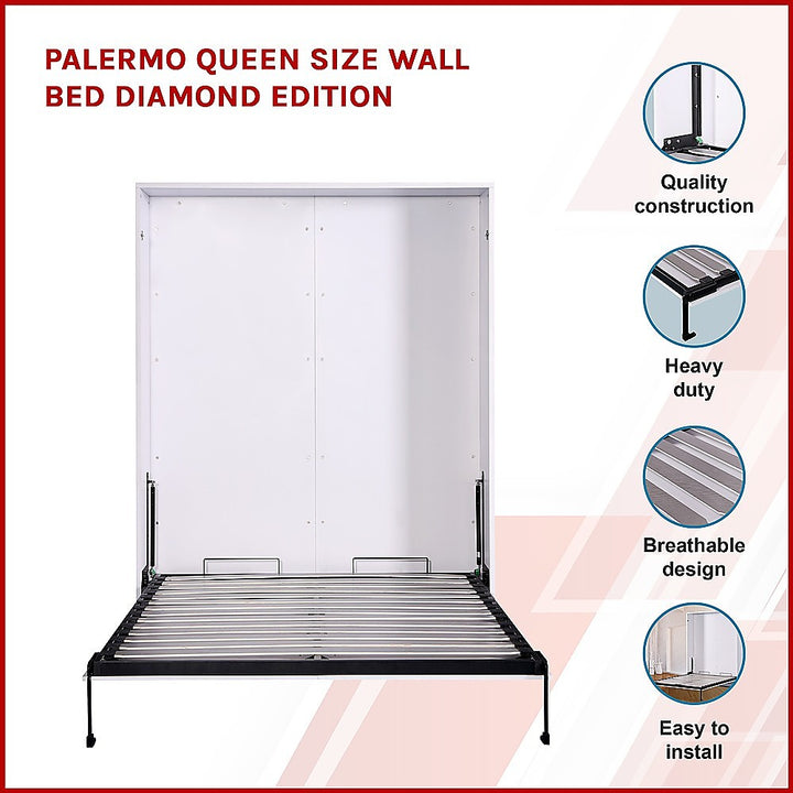 P&F Palermo Queen Size Wall Bed Diamond Edition