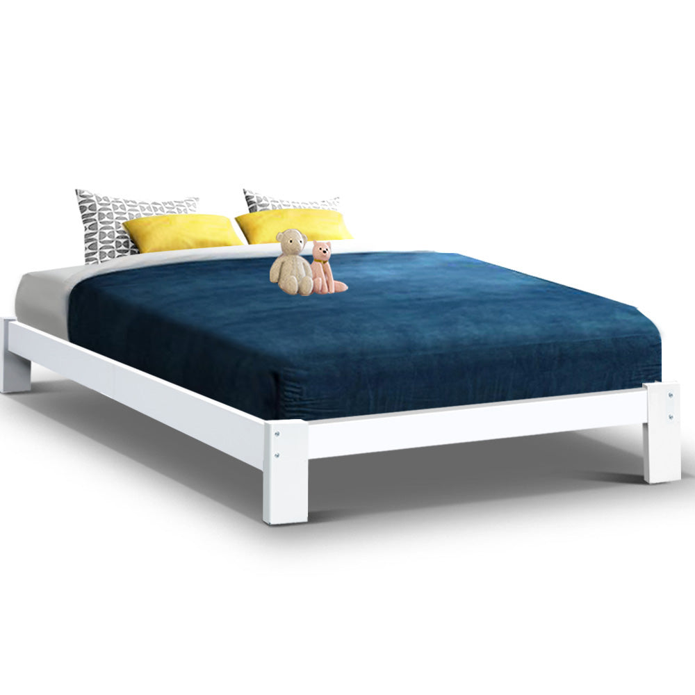 P&F DreamStyle Bed Frame Double Size Wooden Bed Base