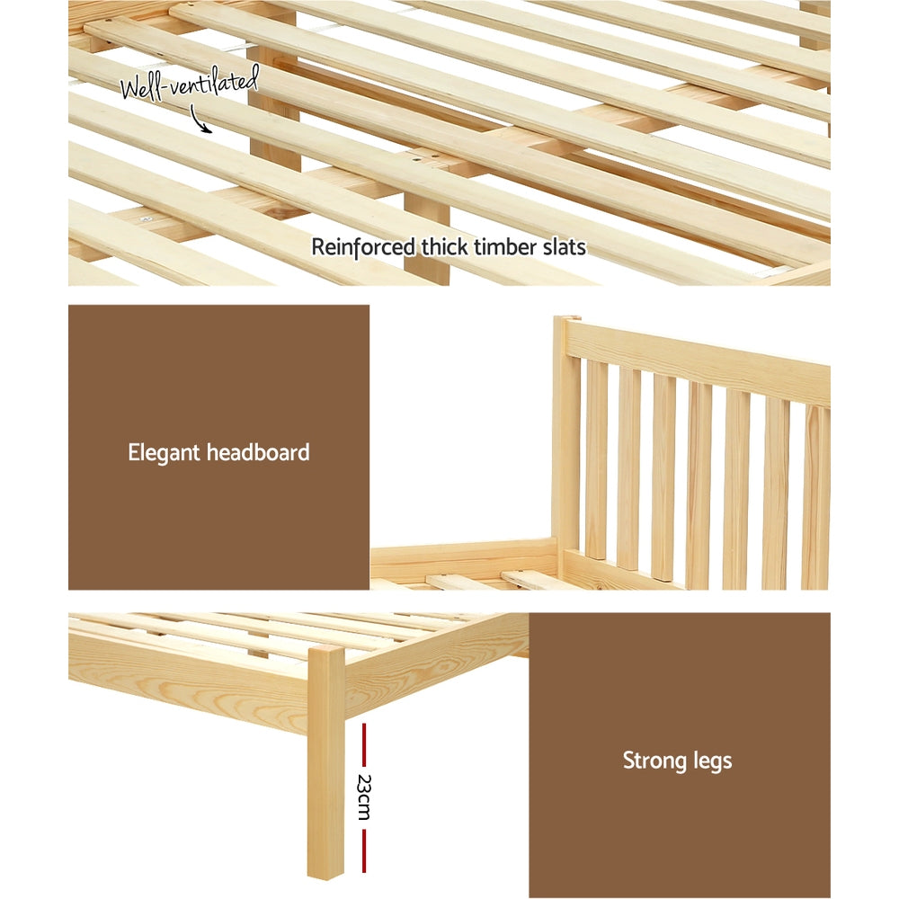 P&F BohoNest Sofie Bed Frame Double Size