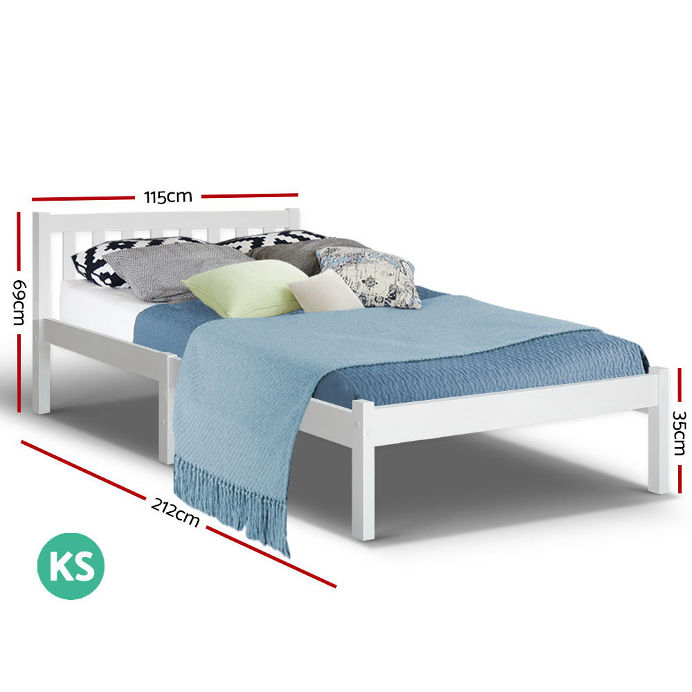 P&F DreamStyle Bed Frame King Single Wooden