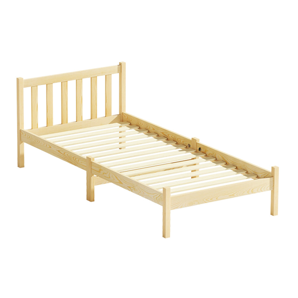 P&F BohoNest Sofie Bed Frame Wooden Single Size