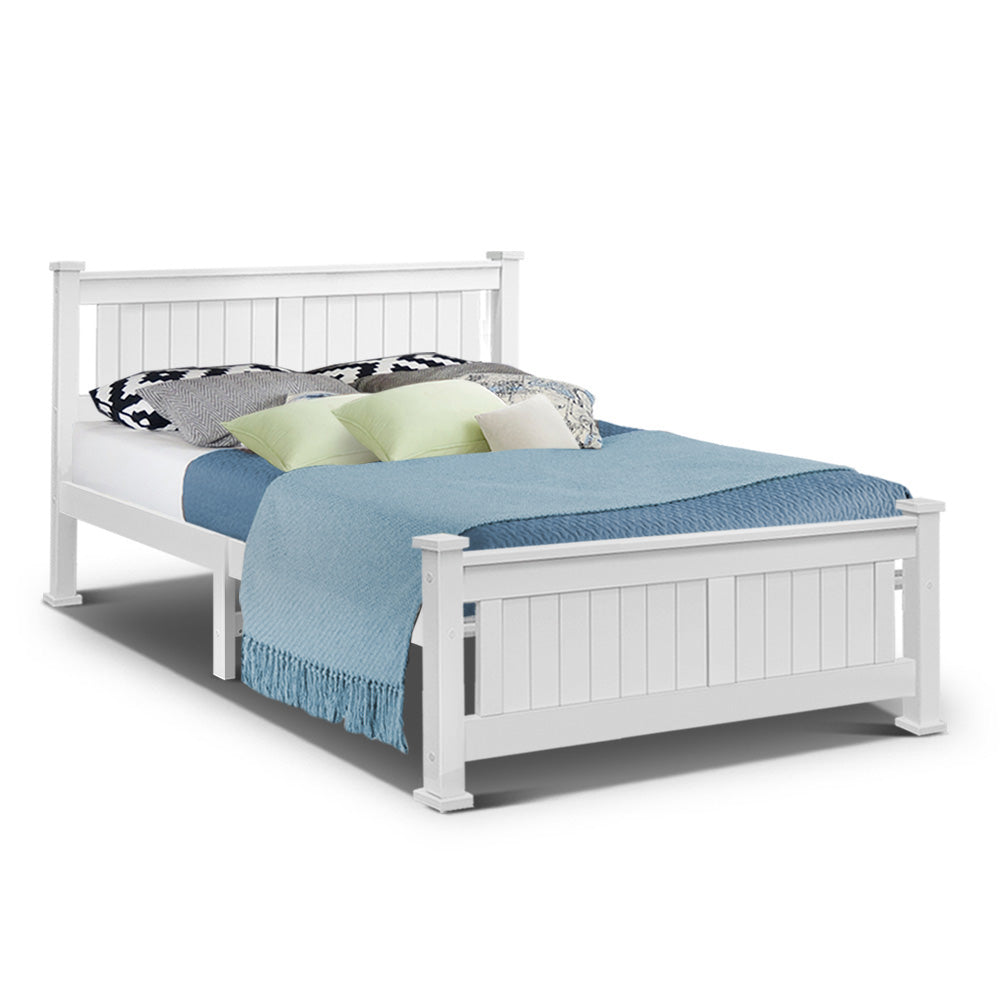 P&F BohoNest Rio Queen Size Wooden Bed Frame Timber