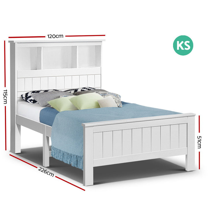 P&F SkyWay King Single Wooden Timber Bed Frame