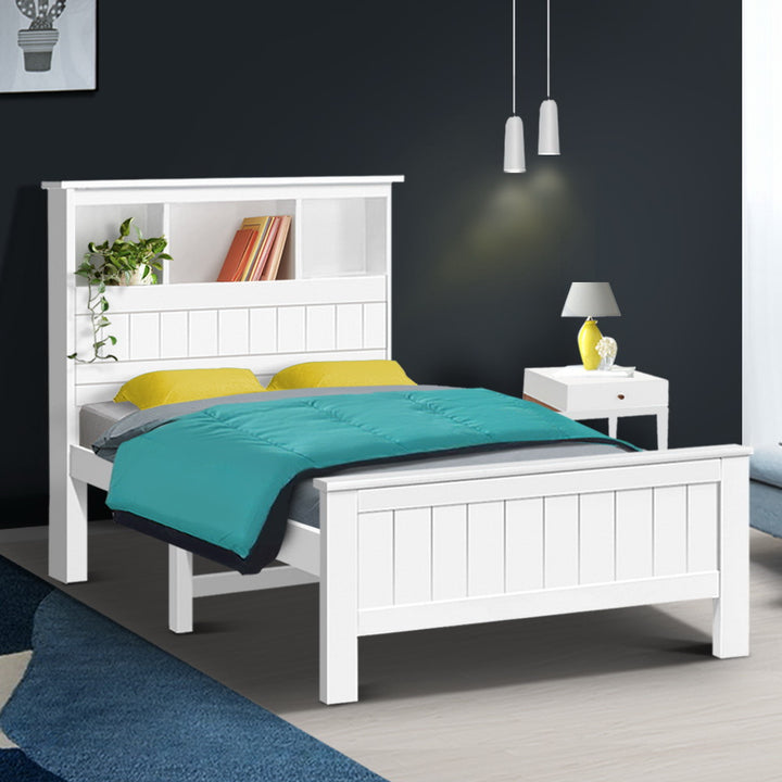 P&F SkyWay King Single Wooden Timber Bed Frame