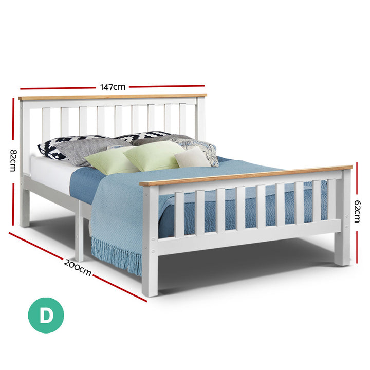 P&F DreamStyle Double Full Size Bed Frame