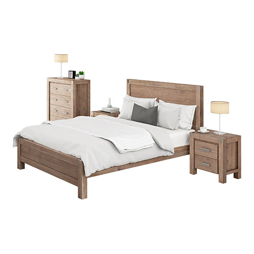 P&F BohoNest 4 Pieces Bedroom Suite King Single Size